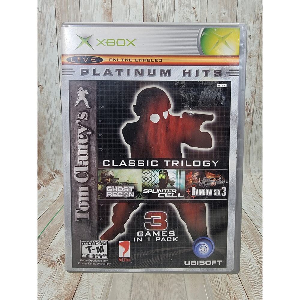 Tom Clancys Classic Trilogy Original Action Shooter Microsoft Xbox 2004 Complete